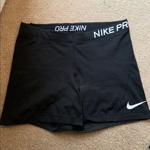 Black Nike Pro shorts